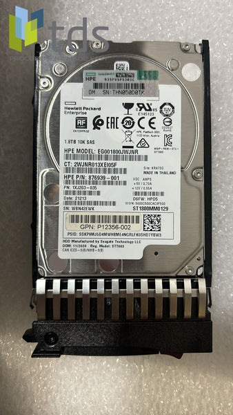 ◯● 0sj38r1fl2.586eページ●◯ HPE 876938-002-SC 1.2TB 10kRPM 2.5in DS SAS-12G Enterprise