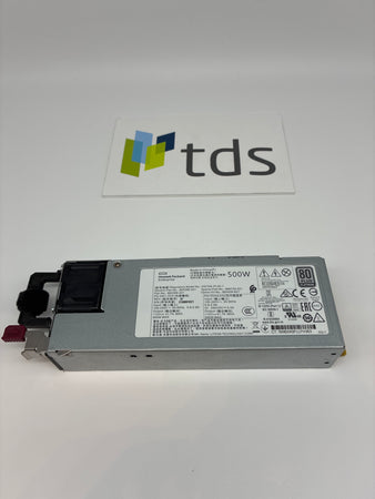 865399-201 HP POWER SUPPLY HPE 500W, 100V - 240VAC, 80 PLUS PLATINUM 865398-001 865408-B21 866729-001
