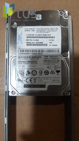 01LU584 01LU582 IBM 571GB 15K RPM SAS SFF-2 HDD