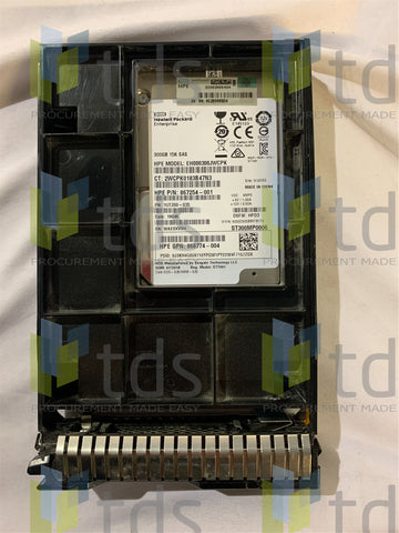 P05393-001 867254-001 868774-004 sub P04693-B21 HP 300GB SAS 12G 15K 3.5in HDD