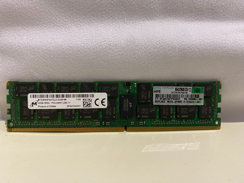 819414-001 809084-091 HPE 1x 32GB DDR4-2400 LRDIMM PC4-19200T-L Dual Rank x4 Sub. 805353-B21