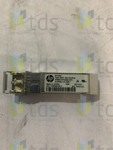 793443-001  E7Y09A 5697-3227 HPE 16Gb Fibre Channel Short Wave SFP+ Transceiver Module