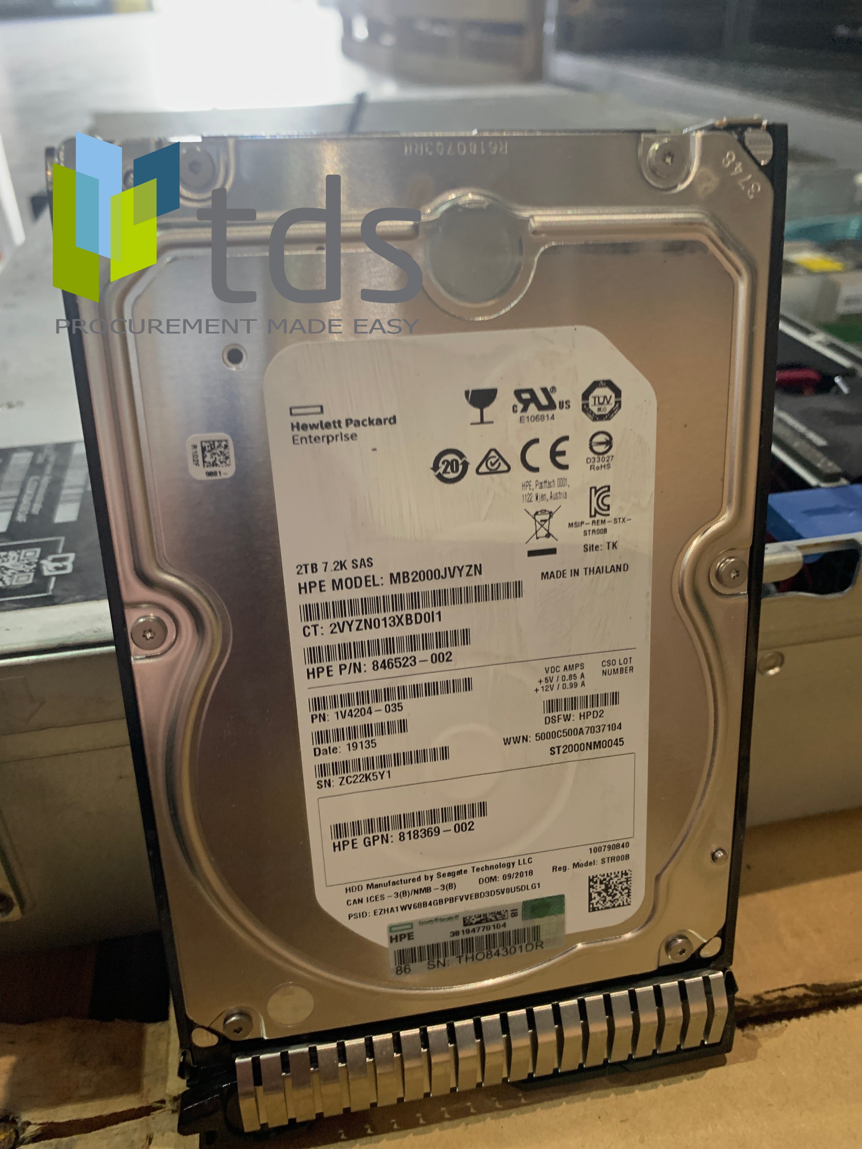 HPE Enterprise - hard drive - 1.2 TB - SAS 12Gb/s - 872479