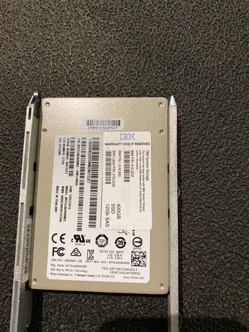 01AC600 01EJ037 01EJ039 IBM 400GB 12G 2.5INCH SAS SSD