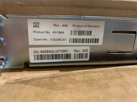 AH166A sub 435248-001 - HP 1U 1/8 G2 Autoloader Rail Kit