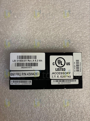 ServeRAID-MR10k battery pack 43W4283